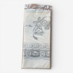 Wegwerp tafelkleed Wedding Bells – zilvergrijs