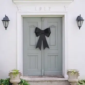 Decoratieve strik DIY – zwart (55 × 71 cm)