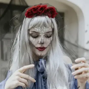 Glow in the dark gezichtsstickers kristallen – 9,5 × 8,5 cm