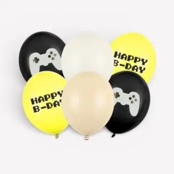 Ballonnen Happy B-Day – mix (30 cm, 6 stuks)