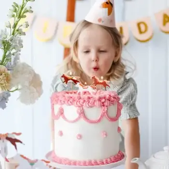 Verjaardagskaarsjes paarden – mix (3 stuks)