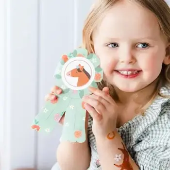 Uitnodigingen paarden – 16,5 × 19,5 cm (6 stuks)