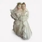 Taarttopper bruidspaar dames romantisch – 12 cm