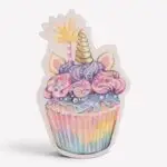Servetten Eenhoorn Cupcake Roze, Set van 20